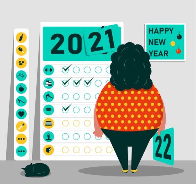 Propósitos saludables de año nuevo para 2021