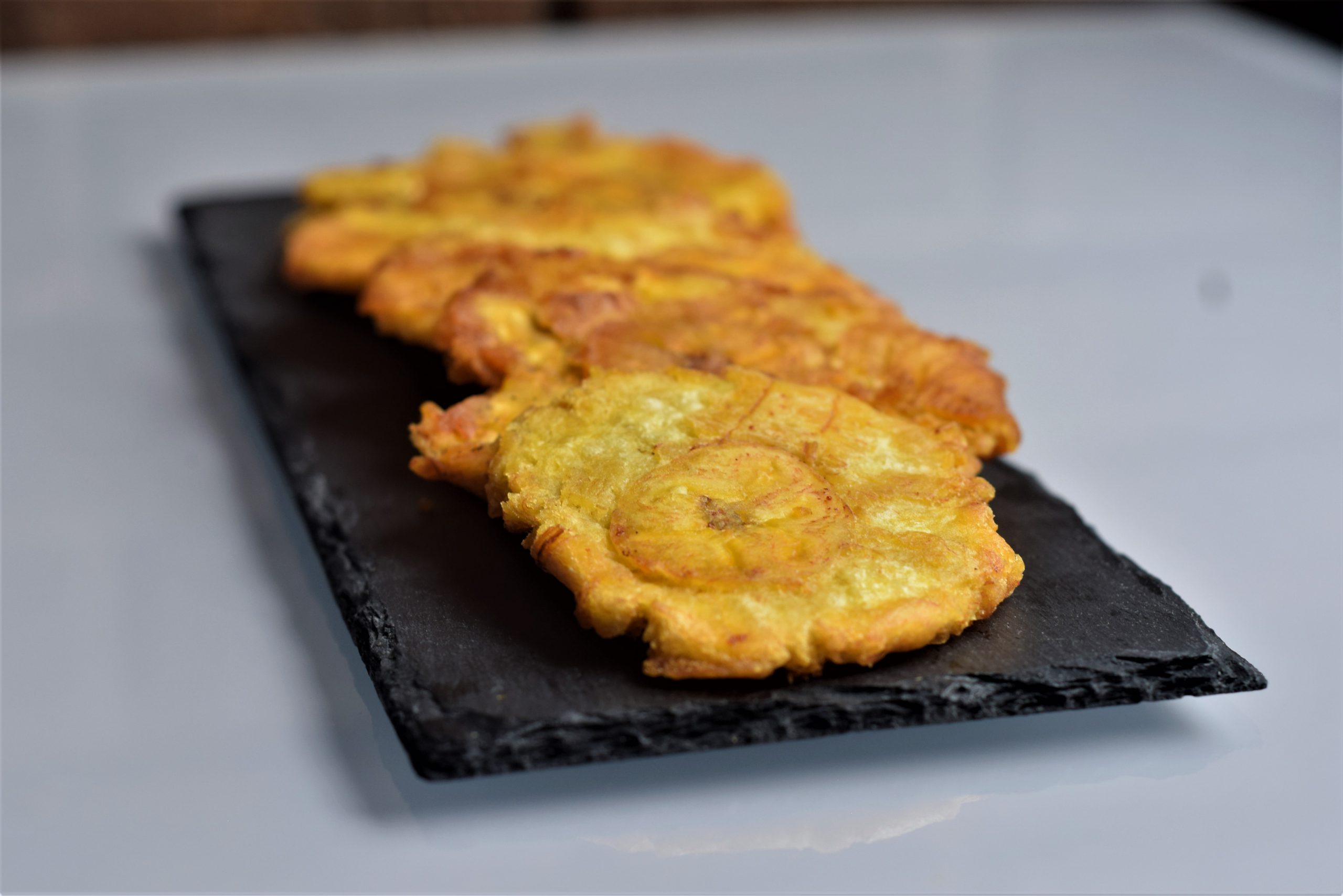 Receta de plátano frito o patacón. Fácil y deliciosa