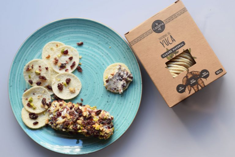 Aperitivo con yuca y queso crema ¡Delicioso!