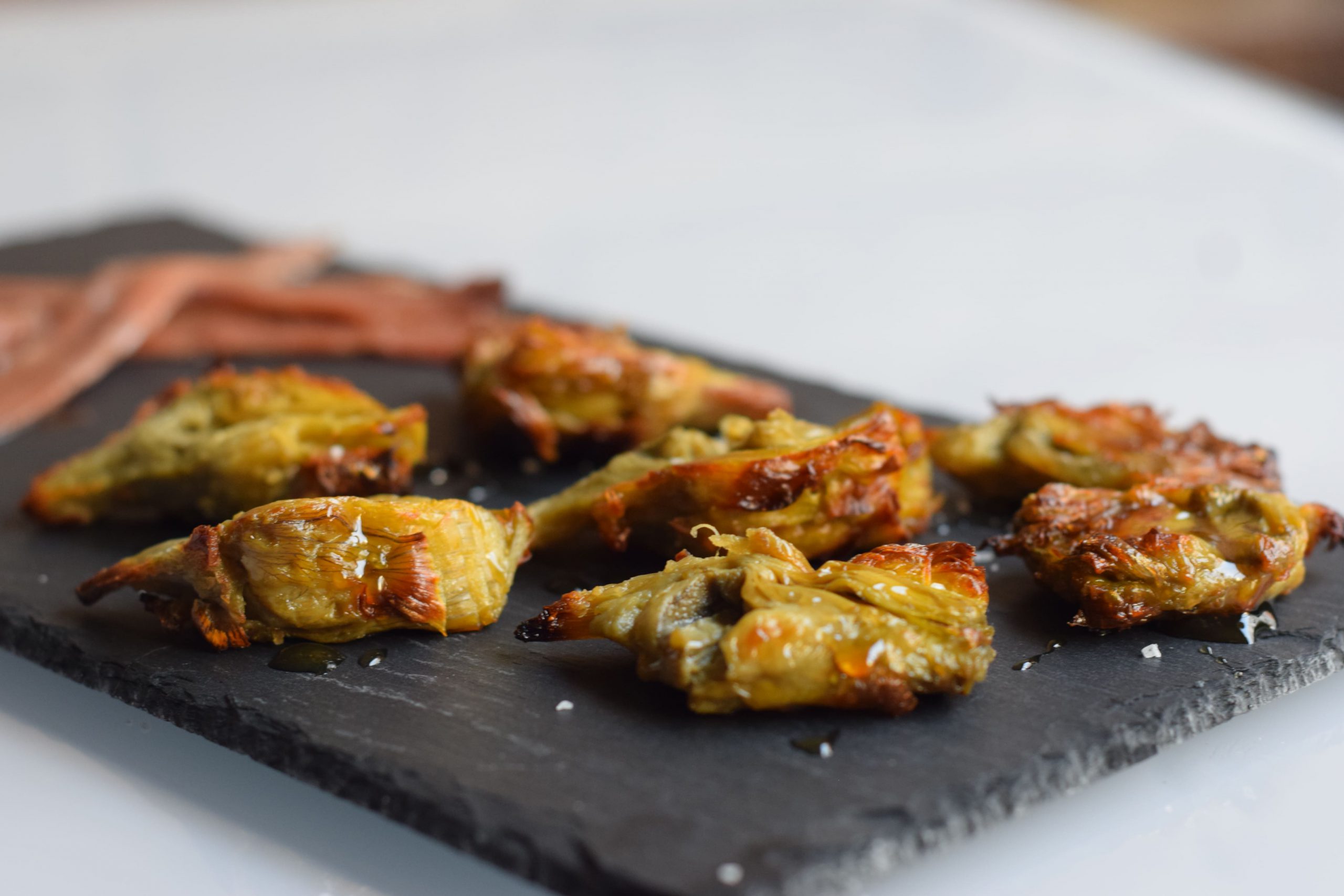 Recette d’artichauts au miel et aux anchois! À noter!