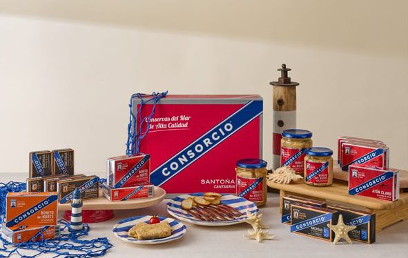 Pack de conservas gourmet para una cesta de Navidad